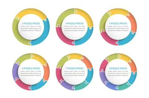 Puzzle Circles Stock Illustration