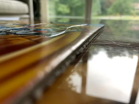 Puzzle closeup on table Foto stock