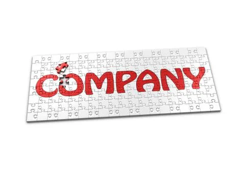 Puzzle company Stock Illustration