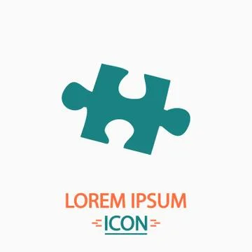 Puzzle computer symbol 库存插图