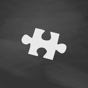Puzzle computer symbol Illustrazione stock