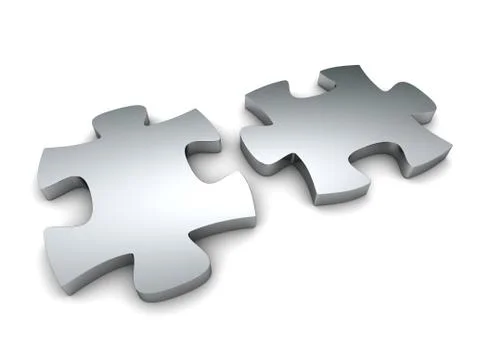 Puzzle concept 3d illustration Stock Illustration