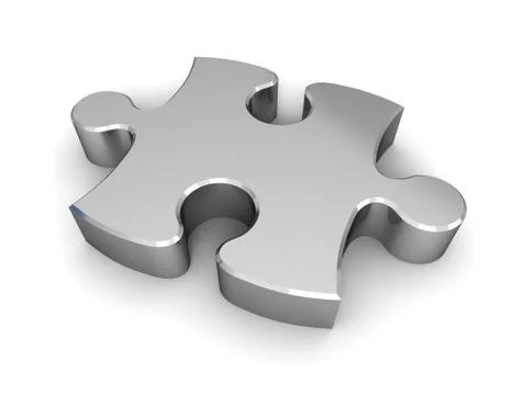 Puzzle concept   3d illustration Stockillustratie