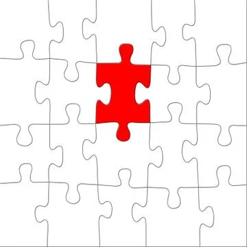 Puzzle concept Illustrazione stock