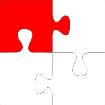 Puzzle concept  库存插图