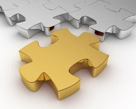 Puzzle concept illustration Ilustração Stock