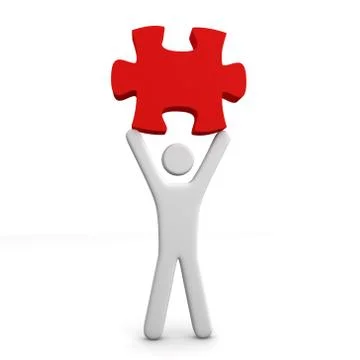 Puzzle concept illustration Stock Illustration