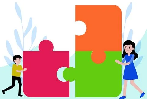 Puzzle Concept Illustration Illustrazione stock