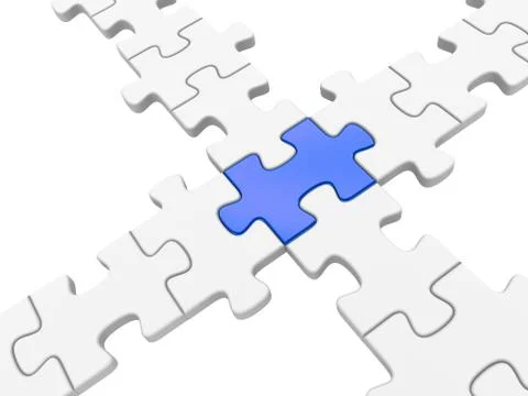 Puzzle connection Stock Illustration