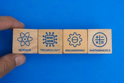 Puzzle connection with STEM icon. science, technology, engineering, mathema.. Stock-Fotos