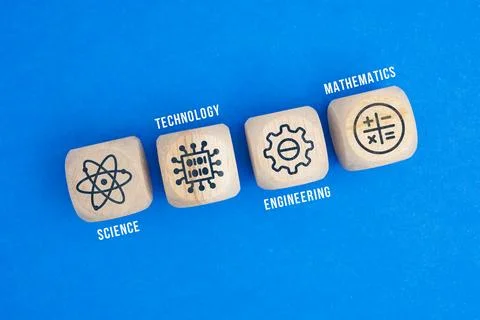 Puzzle connection with STEM icon. science, technology, engineering, mathema.. Stock-Fotos