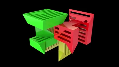 This is a puzzle cube Video stock 324953292