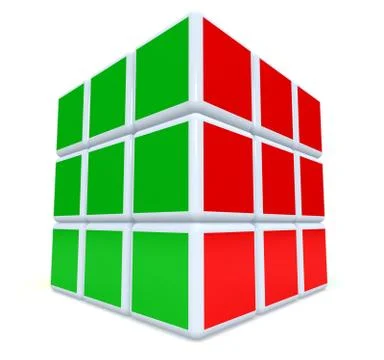 Puzzle cube Stock Illustration