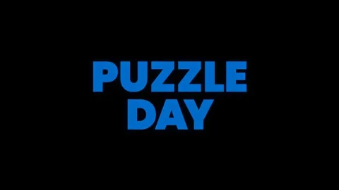 Puzzle Day Text Animation Background Stock Footage 326804505