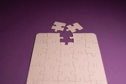 Puzzle decision point Stock Photos