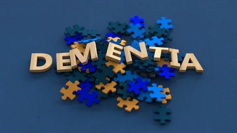 Puzzle dementia Stock Footage 129070948
