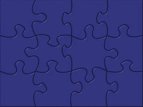 Puzzle design on blue background Illustrazione stock