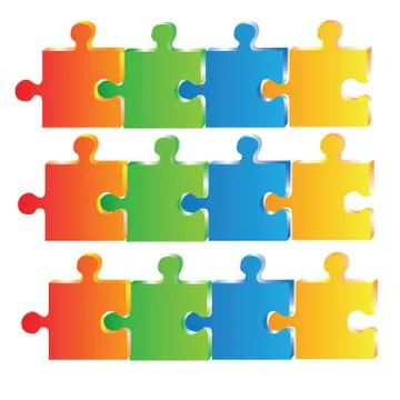 Puzzle diagram Stock Illustration