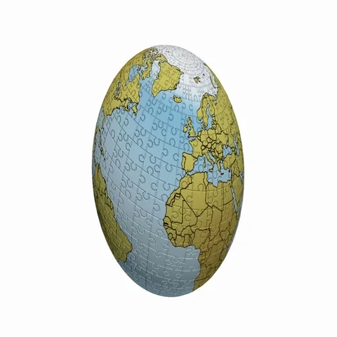 Puzzle earth planet Stock Footage 69727844