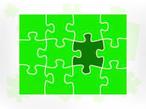 Puzzle element Stock Illustration