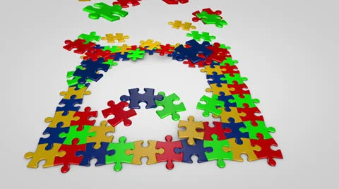 Puzzle Falling Stock Footage 23458839