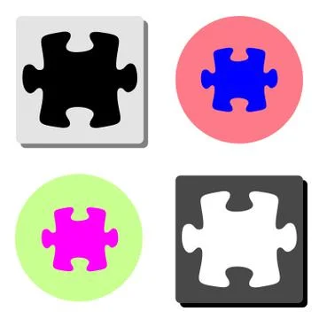 Puzzle. flat vector icon Stock Illustration