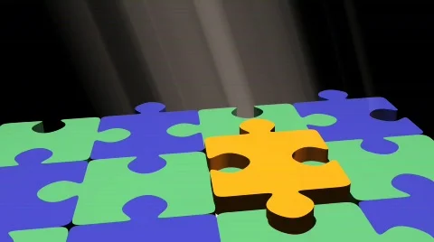 Puzzle.  Stock Footage 784886