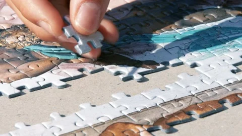 Puzzle Stock Footage 163727804