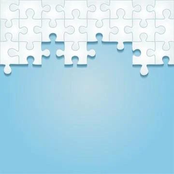 Puzzle frame background. Vector illustration Stock Illustration