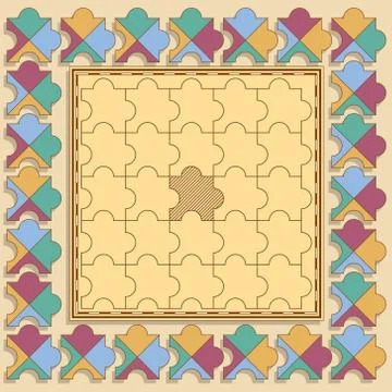 Puzzle game. Stock Illustration