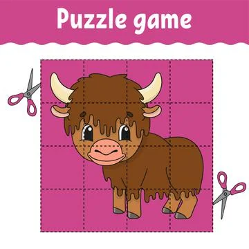 Puzzle game for kids. Education developing worksheet. Learning game for child Stock Illustration
