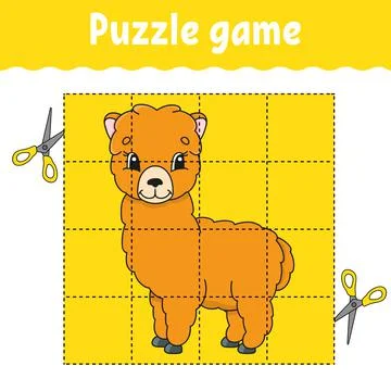 Puzzle game for kids. Education developing worksheet. Learning game for child Stock Illustration