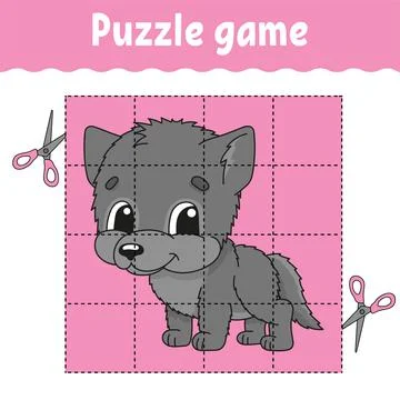 Puzzle game for kids. Education developing worksheet. Learning game for child Stock Illustration