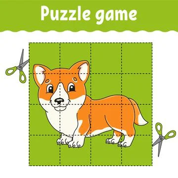 Puzzle game for kids. Education developing worksheet. Learning game for child Stock Illustration