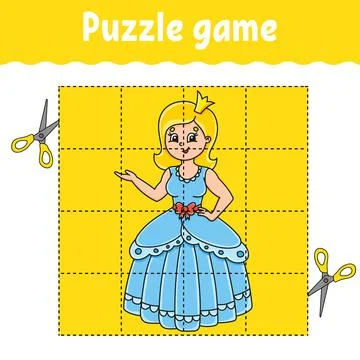 Puzzle game for kids. Education developing worksheet. Learning game for child Stock Illustration