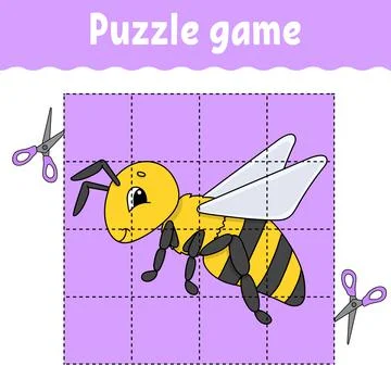 Puzzle game for kids. Education developing worksheet. Learning game for child Stock Illustration