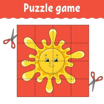 Puzzle game for kids. Education developing worksheet. Learning game for child Stock Illustration