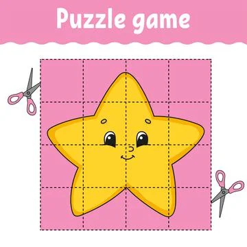 Puzzle game for kids. Education developing worksheet. Learning game for child Illustrazione stock