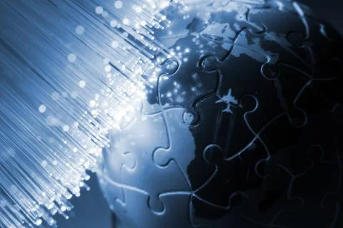 Puzzle global Stock Photos