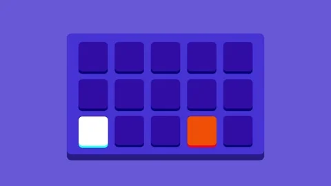 Puzzle Grid Board Stock Footage 335667773