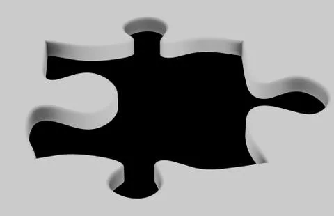 Puzzle Hole Stock Illustration
