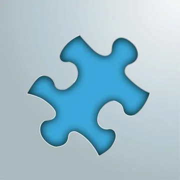 Puzzle Hole Stock Illustration