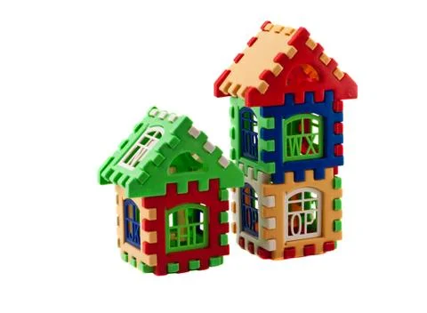 Puzzle house Stock Photos