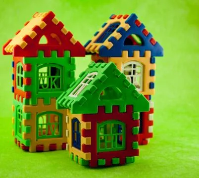 Puzzle house Stock Photos