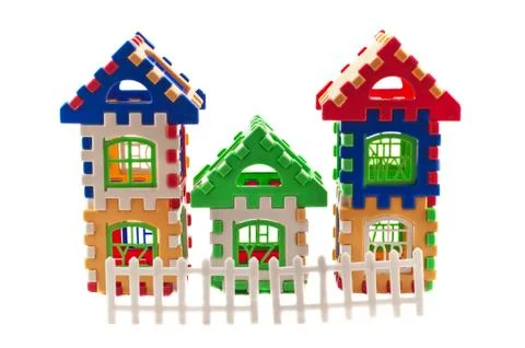 Puzzle house Stock Photos