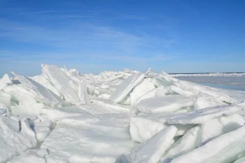 Puzzle of ice 스톡 사진