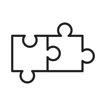 Puzzle Icon for Brain Teasers, Educational Games, and Problem-Solving Activ.. Illustrazione stock