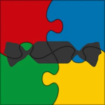 Puzzle icon candy 스톡 일러스트