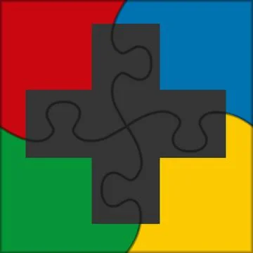 Puzzle icon cross イラスト素材