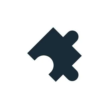 Puzzle Icon Design Template Elements Stock Illustration